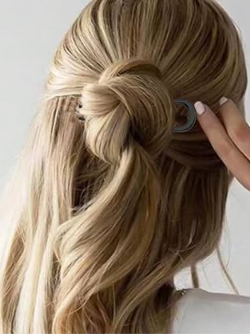 French Style Hair Pin In Gunmetal Gray - Hair Accessories